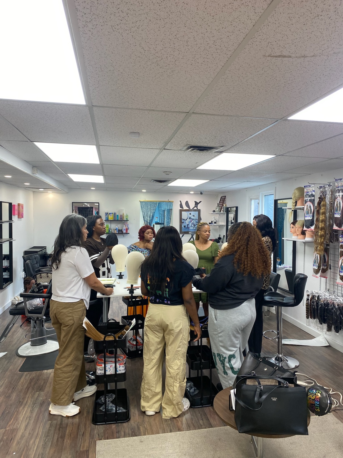 Working through wig construction together