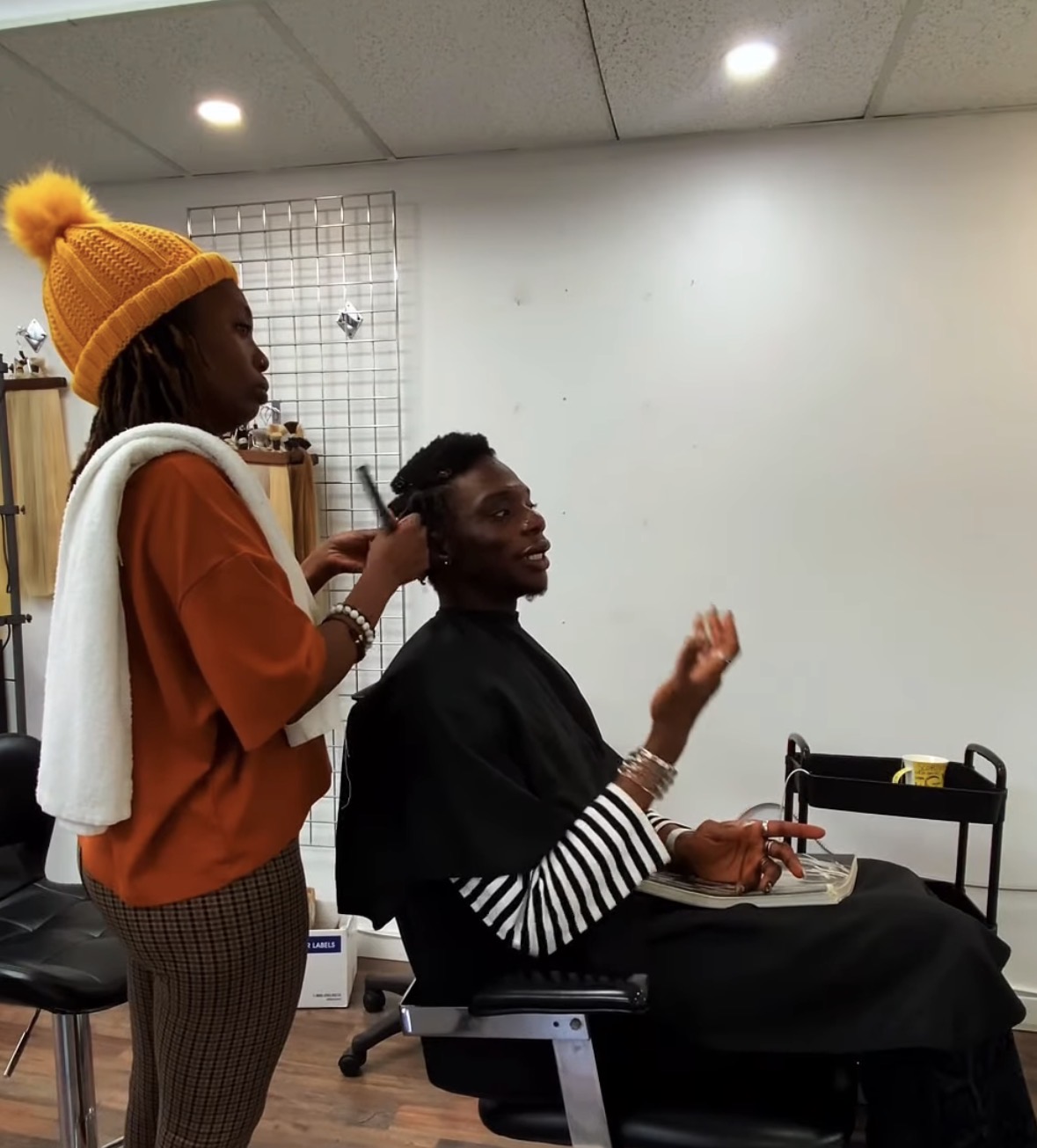 Barbering and finishing work in progress